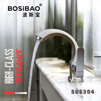 BOSIBAO 304 Basin Faucet with Moon-shaped